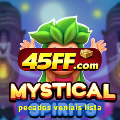 pecados veniais lista